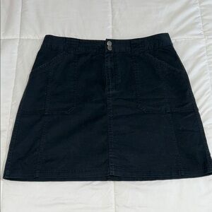 Croft & Barrow Dark Blue A-Line Mini Skirt Casual